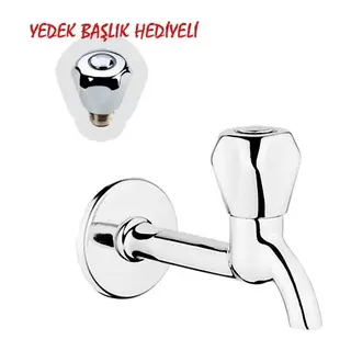 Klasik Uzun Musluk + Musluk Kapak Takımı Hediyeli