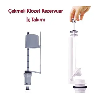 Klozet Sifon Çekmeli Rezervuar İç Takım Su Tasarruflu Seramik