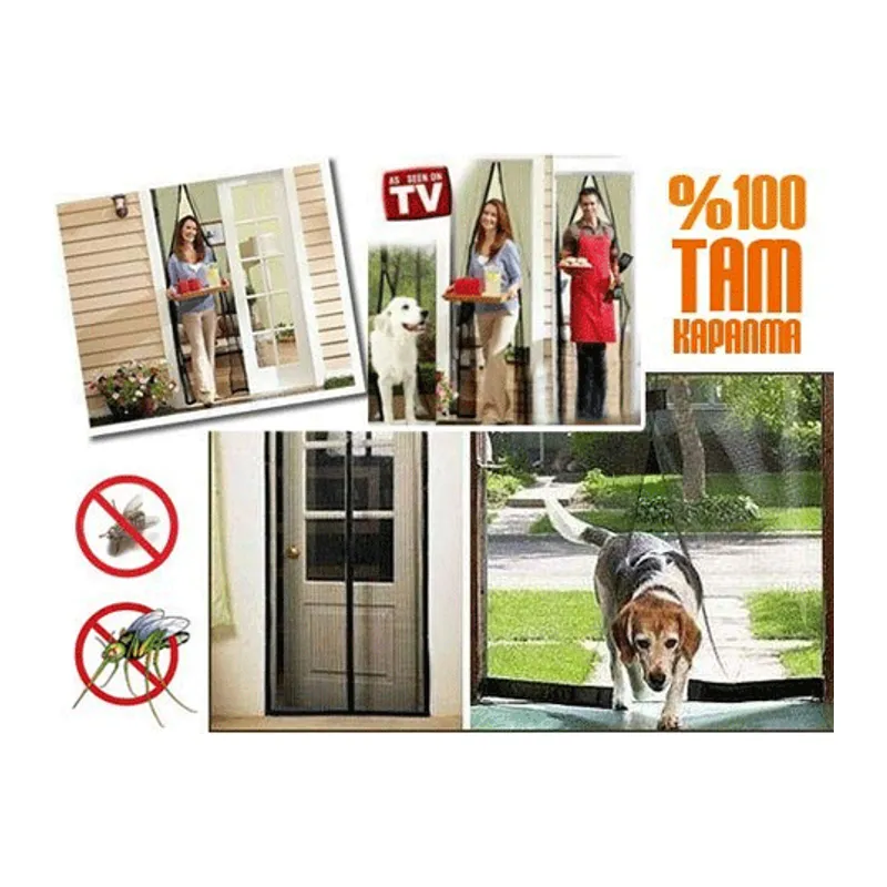 Mıknatıslı Kapı Sineklik Tülü-krem (105 X 205)