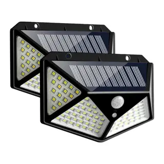 Projektör 100 Ledli Işık Sensörlü Güneş Enerjili Solar Lamba
