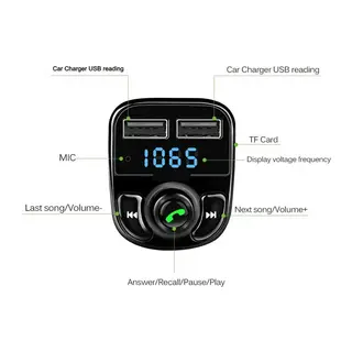 Carx8 Bluetooth Araç Kiti Fm Transmitter