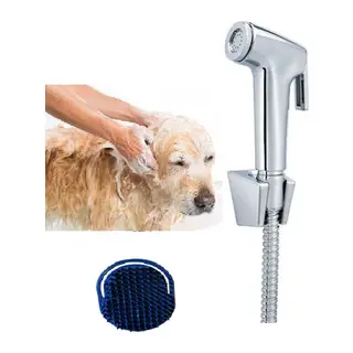 Sprey El Duşu Kedi Köpek Yıkama Tabancası Seti Ve Kedi Köpek Yıkama Tarağı