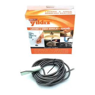 Lavabo Ve Gider Boru Açacağı Lavabo Tıkanıklık Açma Sustası 5 Metre