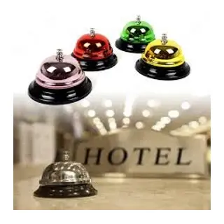 Metal Renkli Masa Otel Resepsiyon Zili
