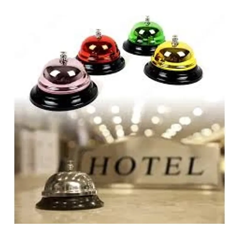 Metal Renkli Masa Otel Resepsiyon Zili