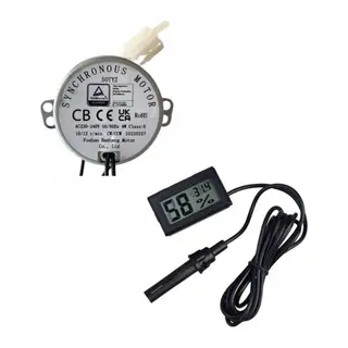 50 Tyz 10/12 Rpm Kuluçka Motoru Viyol Çevirme Ve Nem Ölçer