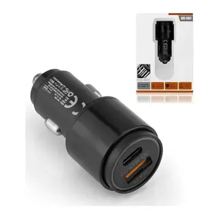 45w Pd Usb Oto Şarj Kafa Hızlı Şarj Çakmaklık Adaptörü, Usb-c Ve Usb-a Çıkışlı, İphone Ve Android Uyumlu