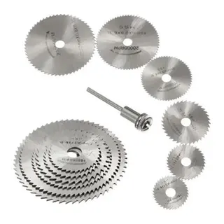 Metal 6 Parça Mini Matkap Ucu Ahşap Kesme Yuvarlak Çelik Bıçak Disk Testere Seti Kiti