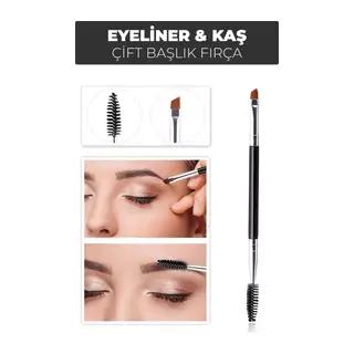 Çift Başlıklı Eyeliner Ve Kaş Fırçası – Kolay Uygulama Ve Mükemmel Sonuçlar
