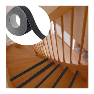 Merdiven Zemin Kaydırmaz Güçlü Bant Yapışkanlı Kaymaz Bant Siyah 25 Mm X 5 Metre
