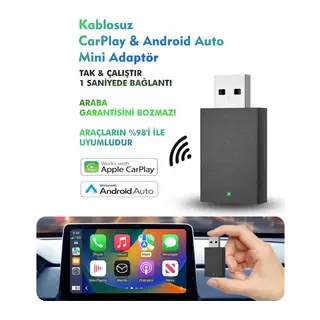 Kablosuz Android Auto/car Play Usb Dongle Cihazı