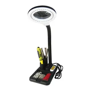 Nikula-esnek 5x /10x,40 Led Işıklı Büyüteç,lamba Büyüteç Okuma, Çalışma Lehim Masa Lambası A808