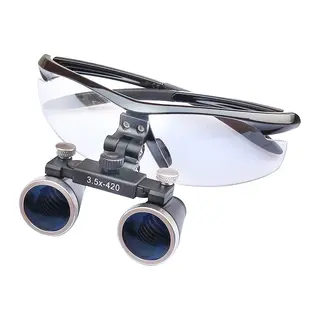 Nikula-3.5x-420mm Diş Cerrahi Gözlük Lens Büyüteç,taşıma Çantalı