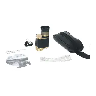 6x24 Baıgısh, Askeri Tarzi Pirinç Ve Deri Kaplamalı, Deri Çantalı Monocular Dürbün Sarı