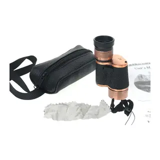 6x24 Baıgısh, Askeri Tarzi Pirinç Ve Deri Kaplamalı, Deri Çantalı Monocular Dürbün Princ