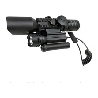 3-10x42 Zoomlu Av Tüfeği Dürbünü Lazeri Zenon Fenerli M9