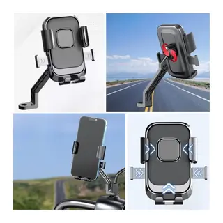 Motor,motosiklet,bisiklet,scooter İçin 360 Derece Dönebilen Dikiz Aynası Versiyonu Telefon Tutucu Aparat