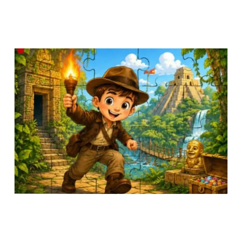 Indiana Jones Huzi - 24 Parça Ahşap Puzzle