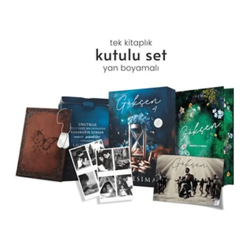 Gökçen 4 - Yan Boyamalı Hediyeli Kutu (Ciltli)