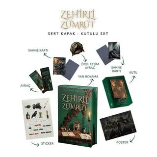 Zehirli Zümrüt (Yan Boyamalı Kutulu Set)