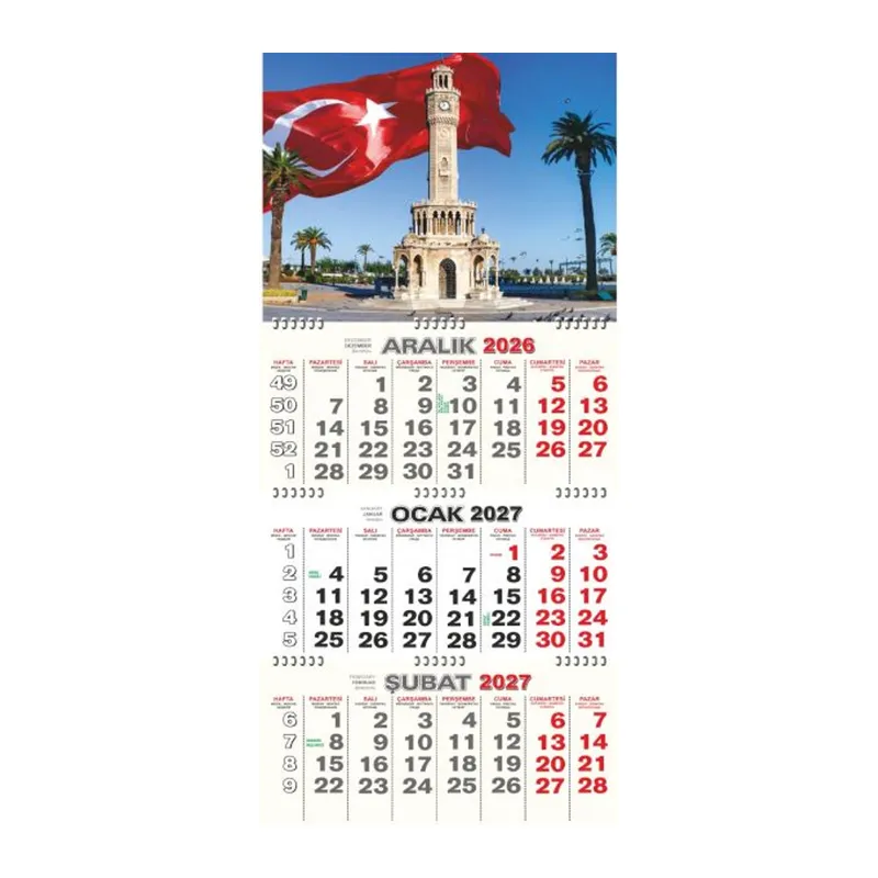 Gemici Takvimi(Atatürk, Manzara Ve Saat Kulesi) 2027