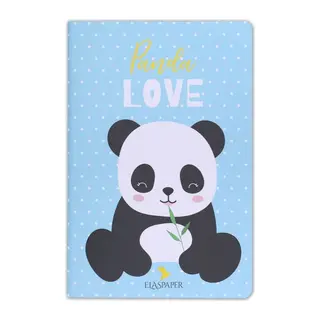 Panda Love Mavi Defter