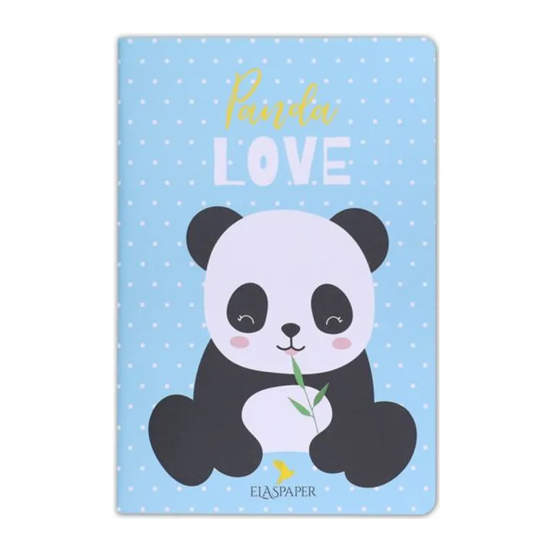 Panda Love Mavi Defter