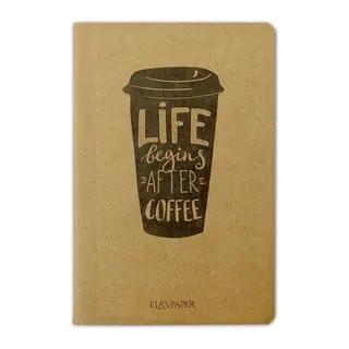 Life Begins Coffee - Defter