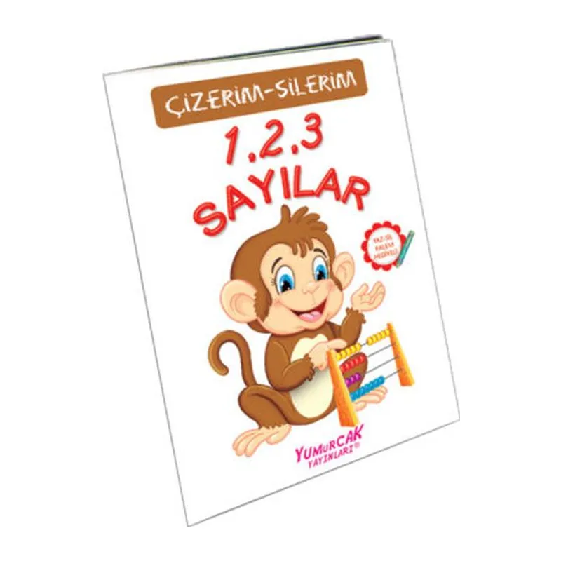 123 Sayılar (Çizerim-Silerim) - Kalem Hediyeli