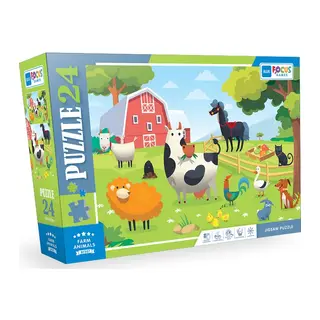Blue Focus Farm Anımals (Çiftlik Hayvanları) - 24 Parça
