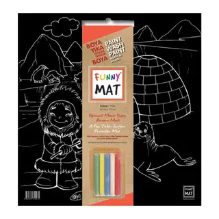 Funny Mat Black Kutup (Tebeşirli)