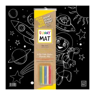 Funny Mat Black Uzay (Tebeşirli)