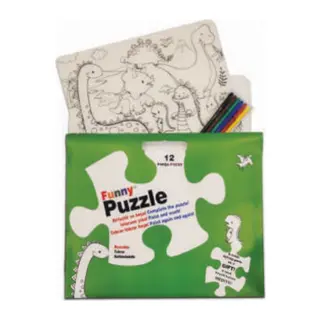 Funny Mat Puzzle - Dinozor Çağı 30x40cm