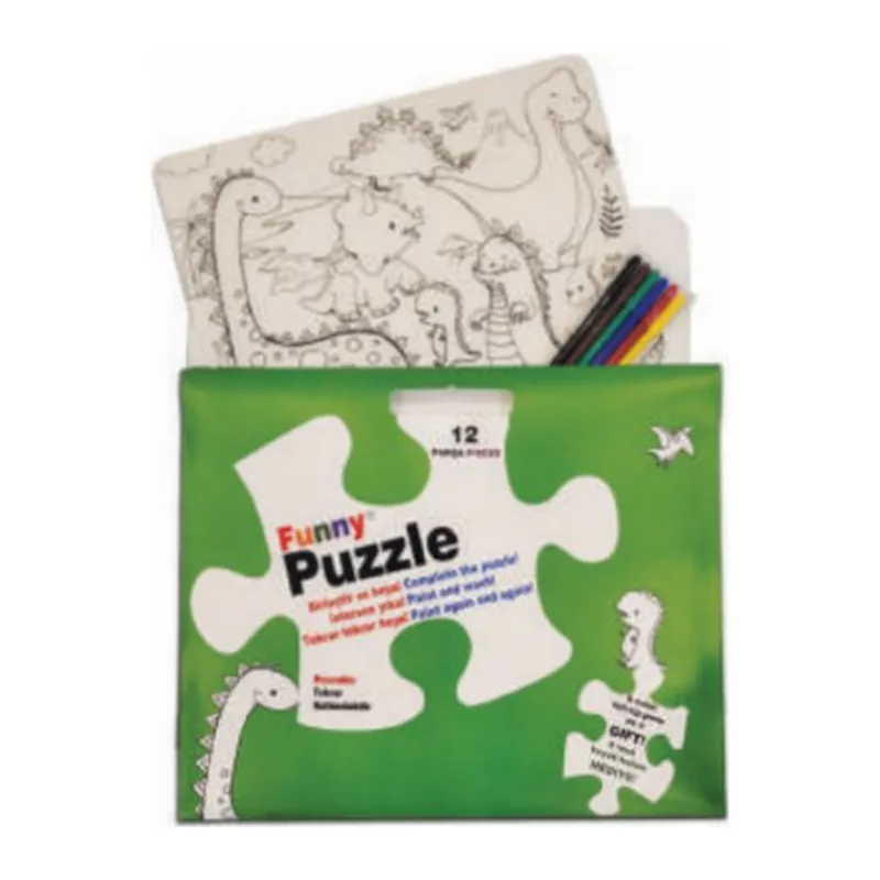Funny Mat Puzzle - Dinozor Çağı 30x40cm