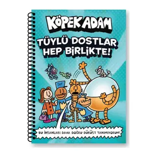 Köpek Adam Çizgili Defter-1 Tüylü Dostlar Hep Birlikte
