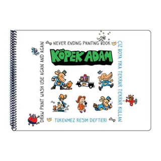 Funny Mat Tükenmez Resim Defteri Köpek Adam 2
