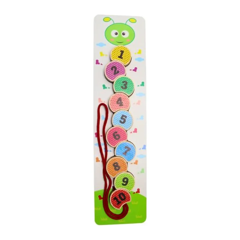 Panda Montessori Tırtıl İpe Geçirme
