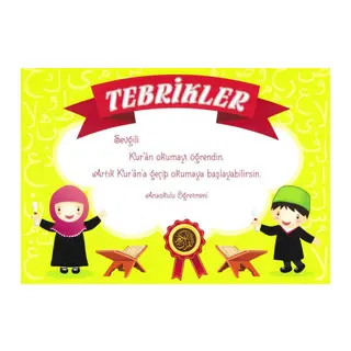 Tebrik Kartı Kuran'a Geçiş