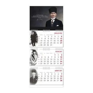 2027 Atatürk Gemici Duvar Takvimi - Gazi