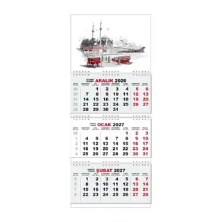 2027 Gemici Duvar Takvimi - Ortaköy