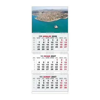 2027 Gemici Duvar Takvimi - Üsküdar