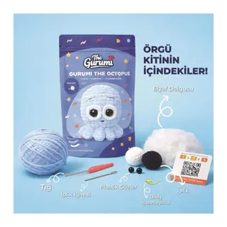 The Gurumi Ahtapot Örgü Öğrenme Kiti (TG001)