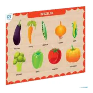 Ahşap Sebzeler Eğitici Set