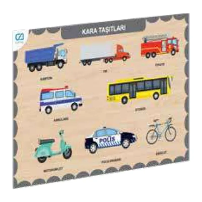 Ahşap Kara Taşıtları Eğitici Set