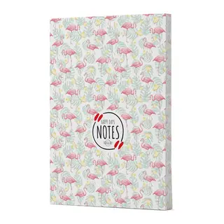 Flamingo 3 - Yan Boyamalı Çizgili Defter