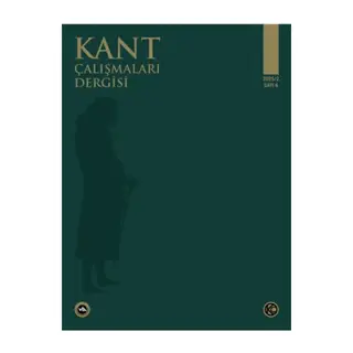 Kant Çalışmaları Dergisi Sayı 6