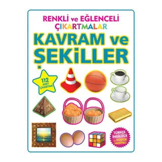 Renkli ve Eğlenceli Çıkartmalar Kavram ve Şekiller