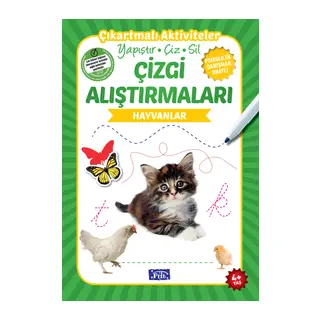 Hayvanlar - Çizgi Alıştırmaları