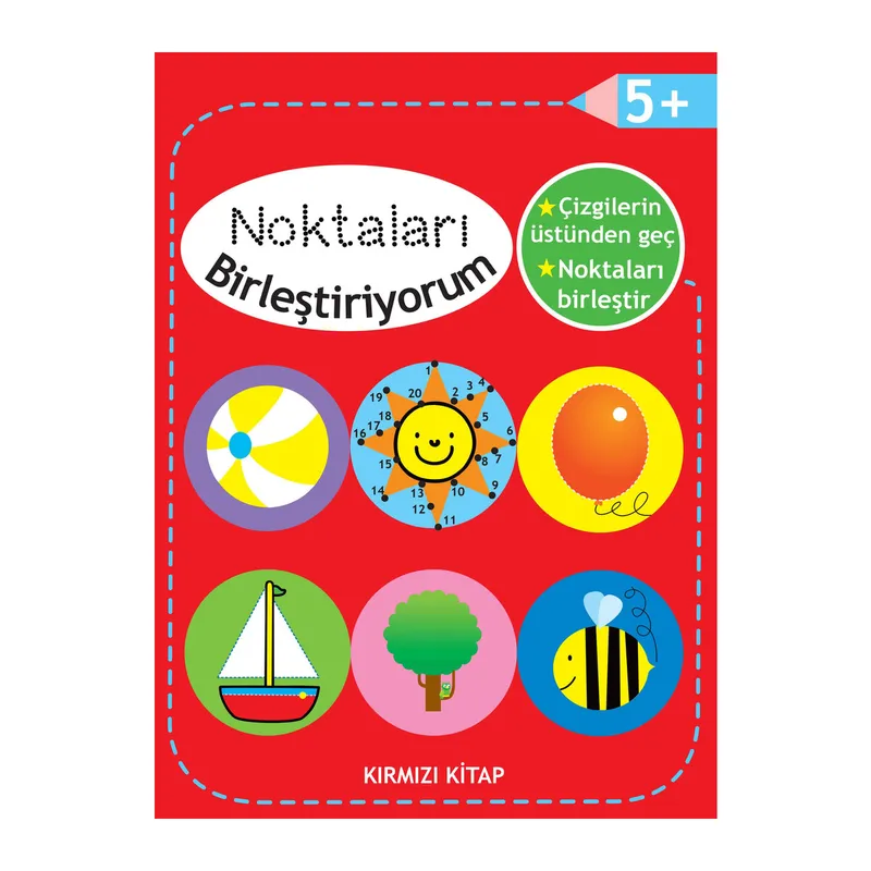 Noktaları Birleştiriyorum - Kırmızı Kitap +5 Yaş