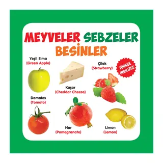 Meyveler - Sebzeler - Besinler Türkçe-İngilizce